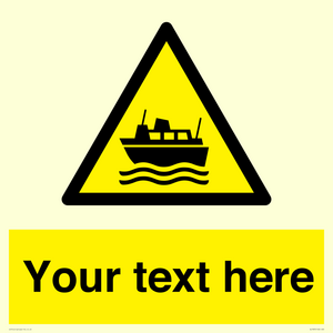 Custom warning ferries crossing vessels